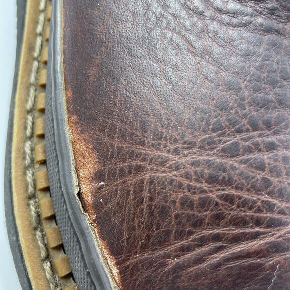 Georgia Boot Low Romeo Mens Size 7.5 Brown Leather Slip On Work Boots, Casual - Picture 8 of 12